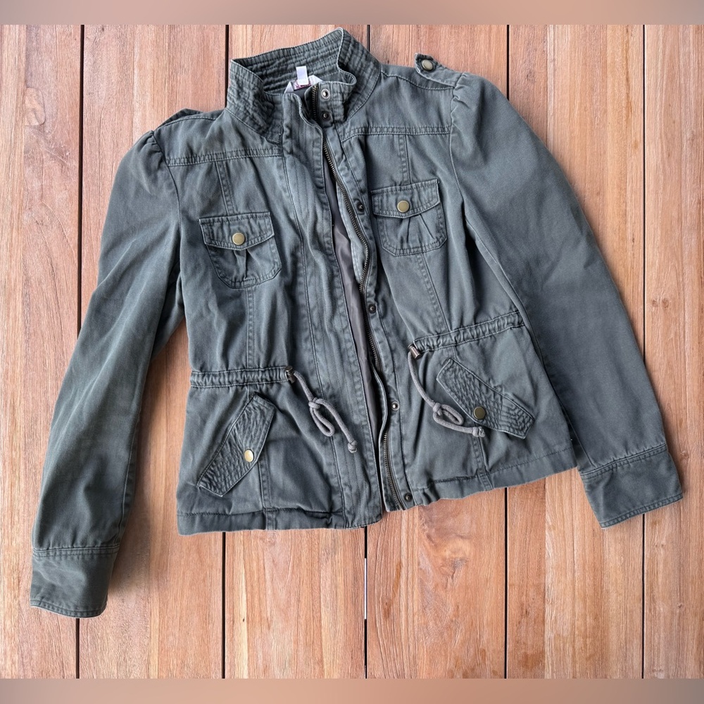 Candie's Olive Utility Jacket